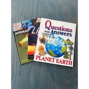 Set of 3 Kids Nature and Animal Books Preloved